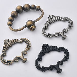Furniture Handle Zinc Alloy Novelty Shape Cabinet <b>Drawer</b> Pull Antique Bronze Black <b>Silver</b> Durable Traditional Style - Product Image 1
