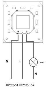Anh tiêu chuẩn RZ023-10A PIR chuyển động cảm biến chuyển động 240V điều khiển ánh sáng trong nhà chuyển đổi Tường Cảm biến chuyển động - Product Image 5