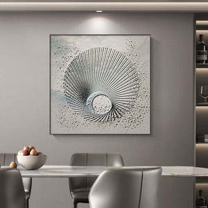 Peinture Murale 3D en Gros pour Décoration Intérieure, Art Mural Abstrait Moderne et Luxueux, Affiche Imprimée HD, Décoration en Papier et Porcelaine Cristalline - Product Image 2