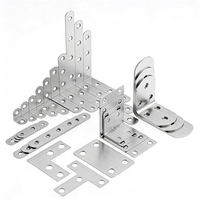 Support d'angle en acier inoxydable en forme de L à 90 degrés, support d'étagère, connecteur de placard, support métallique durable