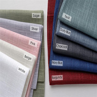 Tissu Voile Palma Uni 320CM en Coton et Lin Blanc pour Rideaux Transparents de Salon, Chambre et Maison