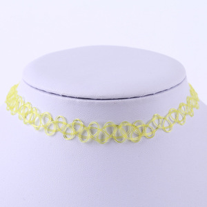 Collier ras du <span class=keywords><strong>cou</strong></span> bohème tressé fait main 2026, polyvalent, coloré, élastique, en fil de pêche, style <span class=keywords><strong>tatouage</strong></span>, cadeaux pour femmes - Product Image 2