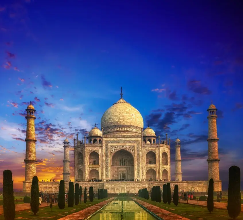 Oil Painting DIY Taj Mahal India Paint by Number for Adult and Kids