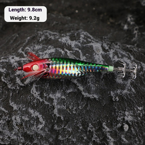 Lmaide nouveau multi-gramme poids mer pêche bois crevettes calmar crochet Simulation 3.5 #2.2 #1.8 # calmar aiguille Luya appât en gros - Product Image 3