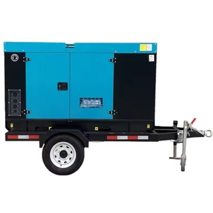 Générateur diesel silencieux à démarrage automatique mobile chinois avec remorque certifié ISO 220V/110V - Product Image 4