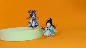 Di alta qualità su misura Charm acrilico foto cartone animato Anime stand Double face personaggio personalizzato acrilico Standee