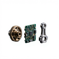 Pièce usinée CNC en laiton poli, engrenage, carte PCB, bielle en acier inoxydable pour l'automatisation industrielle, la robotique et les moteurs automobiles