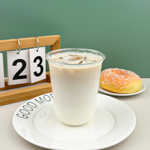 Venta al por mayor compostable 12oz 16oz impresión U taza PLA batido tazas - Product Image 6