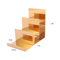 Prix bas Offre Spéciale couches plaqué or miroir Surface en acier inoxydable portefeuille présentoir support magasin de détail fournitures support