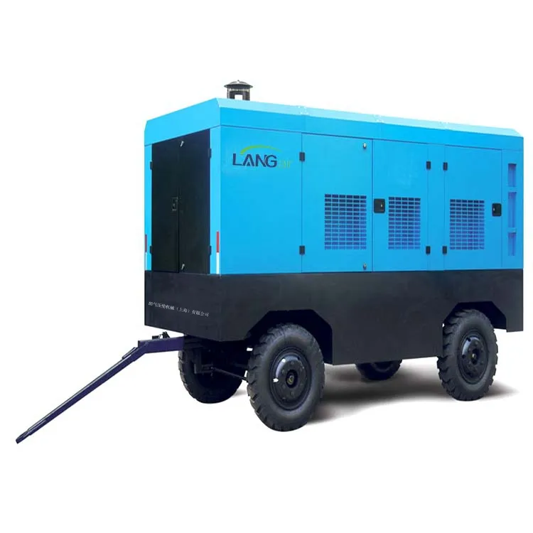 Langair Schraube Diesel Luft kompressor Luft kompressor Diesel Tragbarer Bergbau Luft kompressor Diesel