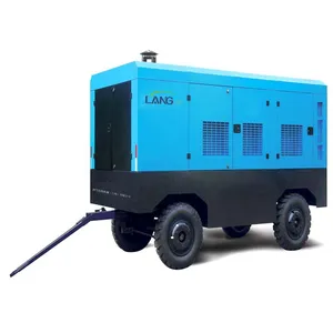 Langair Screw Diesel Air Compressor Air Compressor Diesel Portable Mining Air Compressor Diesel