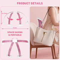 Lampe à LED demi-lune pliable et à intensité réglable pour manucure, extension de cils, éclairage de salon de beauté