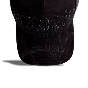 Chất Lượng Cao Người Đàn Ông Của 5 Bảng Điều Chỉnh Một Khung Mũ Bóng Chày Gorras Cong Thêu Thể Thao <span class=keywords><strong>Hat</strong></span> Với Da Lộn Màu Đen Brim <span class=keywords><strong>Visor</strong></span> - Product Image 6