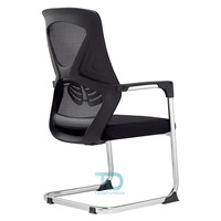 Tout nouveau Design chaise de bureau sans roue maille tissu traîneau stationnaire pour réunion réception visiteur invités événements en attente