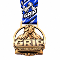 Médaille de course sportive personnalisée en alliage de zinc électroplaqué avec impression UV, récompense de finisseur d'événement sportif, personnalisable en gros
