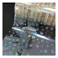 Film holographique à motif de cercle transparent d'hologramme BOPP