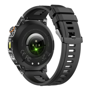 Reloj Inteligente AK95 con Linterna para Exteriores, 1000 mAh, Pantalla Grande HD de 1.85'', +100 Deportes, IP68, Llamadas Bluetooth, Brújula, SOS - Product Image 6
