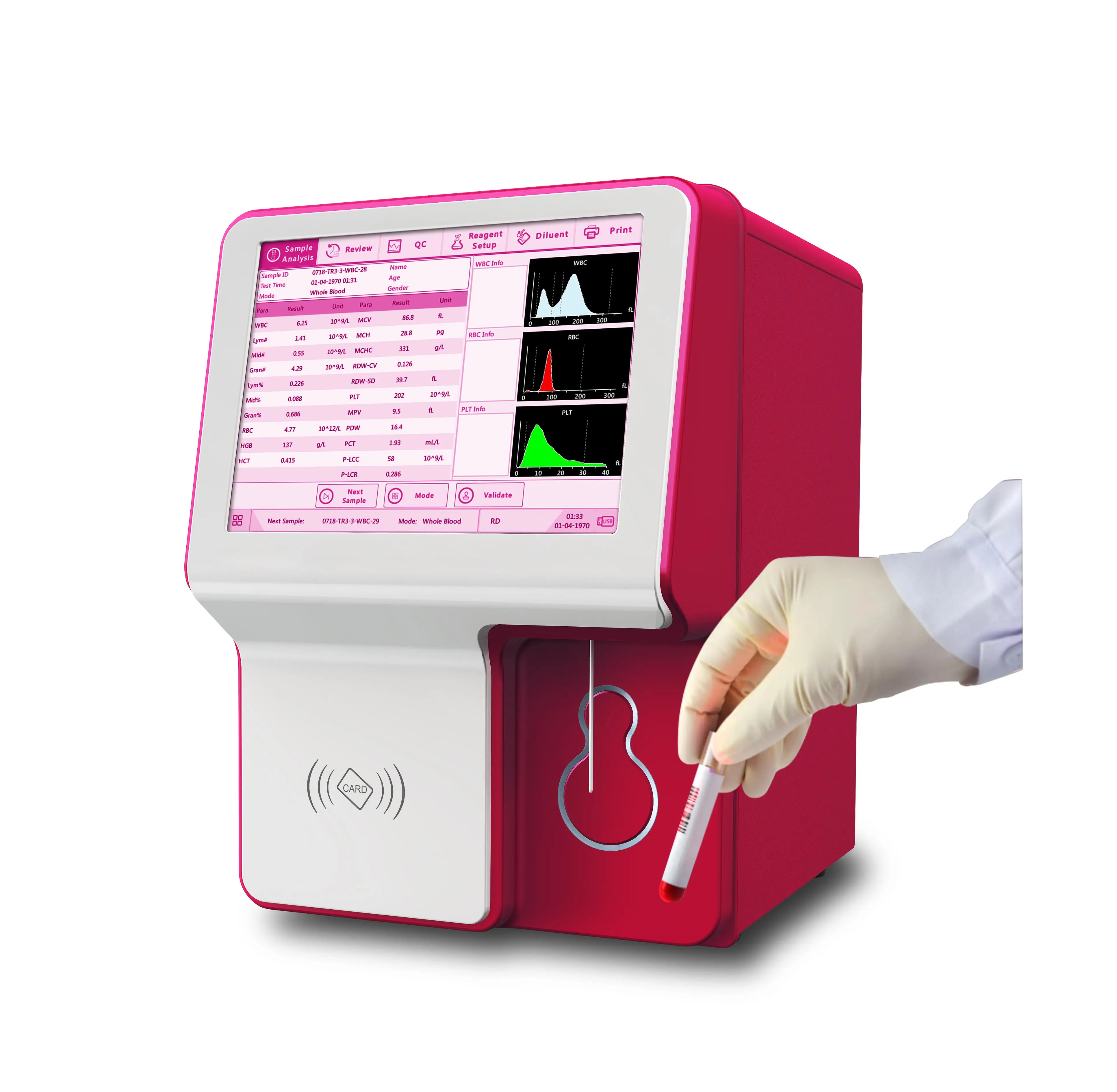 hematology analyzer blood chemistry analyzer veterinary instrument ,Auto Hematology Analyzer clinical analytical instruments