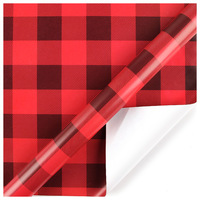 Papier cadeau de Noël classique et luxueux, papier de soie écologique pour emballages de Noël et de Nouvel An, 70*50cm