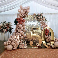 Décoration de toile de fond pour mariage et anniversaire (cinquante ans) – Grandes lettres dorées en acrylique, grands chiffres pour fêtes