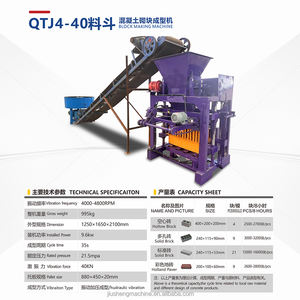 QTJ4-40A mesin pembuat bata inlock murah ekologi mesin pembuat blok berongga beton harga - Product Image 6