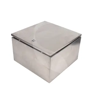 SAIPWELL stainless steel junction box SS304/SS316 stainless steel encolsure for outdoor power distribution use IP66 UL NEMA 4X
