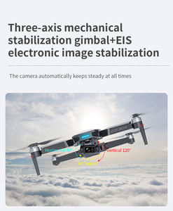 Drone HOSHI <span class=keywords><strong>KF101</strong></span> <span class=keywords><strong>MAX</strong></span> 3000mAh 3KM GPS Gimbal 3 axes Caméra double 4K Flux optique Transmission 5G Stabilisateur EIS Quadricoptère RC - Product Image 4