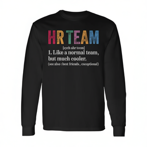 Camiseta retro de manga larga con definición del equipo de recursos humanos, regalo de humor para el lugar de trabajo - Product Image 3