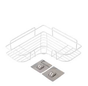Gran oferta de estante de almacenamiento de maquillaje para colgar en la pared del baño, estante de almacenamiento de especias montado en la pared de la cocina con pegatina adhesiva - Product Image 6
