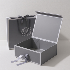 Free Sample Portable OEM Rectangle <strong>Ribbon</strong> Custom Cardboard Flat Pack <strong>Folding</strong> <strong>Box</strong> Packaging Magnetic Paper Foldable Gift <strong>Box</strong> - Product Image 4