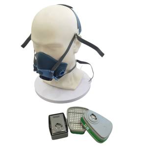 หน้ากากครึ่งหน้าซิลิโคนแบบใช้ซ้ำได้ประสิทธิภาพสูง | หน้ากากป้องกันฝุ่นและสีพร้อมการออกแบบให้พับเก็บได้สำหรับการดับเพลิง - Product Image 5