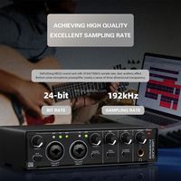 Carte son externe professionnelle TNH MD22 Mini Audio Mixer USB pour ordinateur, sans pilote, pour l'enregistrement en studio et la production musicale