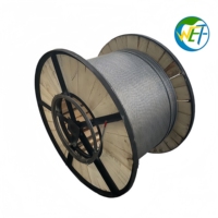 Câble optique OPGW à tube lâche, à fils toronnés, avec élément de renforcement central ACS AA, pour ligne de transmission