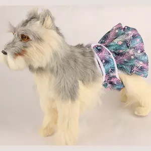 S - 2XL Dog Diaper Dress 1 Piece Female Pet Wrap Romper Bodysuit Overall
