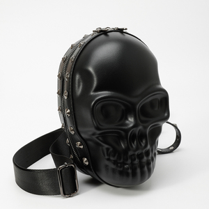 3D Punk <strong>Skull</strong> Design Crossbody Chain Bag Women's Shoulder Bag <strong>Purses</strong> and Handbags for Gothic Clutch Bag - Product Image 3