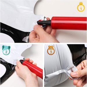 Wholesale Eco-Friendly LED Glowing <b>Walking</b> Animal Foil <b>Balloons</b> Unicorn Elephant Kids Street Stall Chinese New Year Graduation - Product Image 4