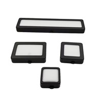 Boîte de présentation en métal à fermeture à pression pour pierres précieuses, carrée ou rectangulaire, étui de rangement pour diamants en vrac avec fenêtre transparente, organisateur d'emballage pour pierres