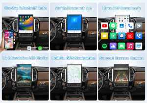 Autoradio Android 15,6'' avec GPS, Navigation, Lecteur Multimédia, Carplay Sans Fil, Écran Tactile pour Nissan Titan 2020-2025 - Product Image 6