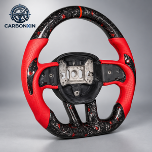Volante de Fibra de Carbono Forjado con LED para Dodge Charger Sxt Challenger Durango SRT Scat Pack 2018 2019 2021 2022 Sin Airbag - Product Image 4