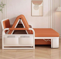 Canapé-lit moderne en forme de L, inclinable, rétractable et pliable, avec structure en bois et éponge haute densité, idéal pour les petits appartements