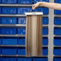 Extensions de cheveux vierges russes teintes LeShine, double trame, 100% cheveux humains, lisses et doux