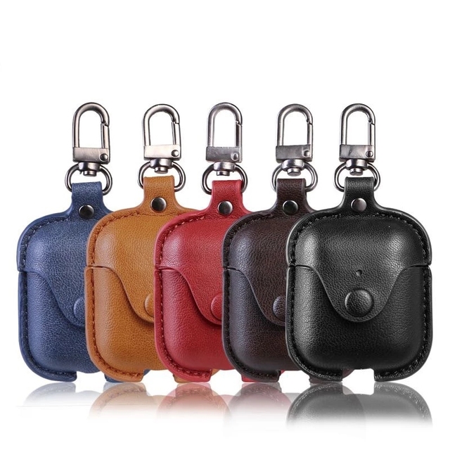 Wholesale Leather Wireless Earphone Protective Cases for Airpod 2