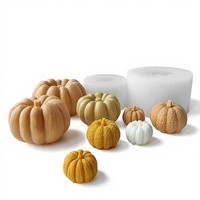 Jiahui Mei 3D Kürbis-Silikonform China Halloween-Dekorationen DIY Aromatherapie-Kerzen und Schokoladenformen Unregelmäßige Form