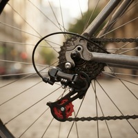 Dérailleur arrière VTT 21 vitesses à fixation par crochet, avec patte de montage et roues de dérailleur, pour 7 vitesses