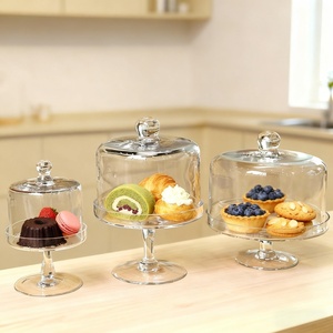 Bền vững hiện đại sang trọng Glass bánh đứng với Dome chủ handmade đa chức năng hiển thị cho nhà bếp sử dụng - Product Image 2