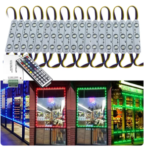 Nhà máy cung cấp <span class=keywords><strong>DC12V</strong></span> RGB <span class=keywords><strong>5050</strong></span> <span class=keywords><strong>LED</strong></span> tiêm mô-đun cửa hàng phía trước cửa sổ và dấu hiệu điện tử ánh sáng không thấm nước trang trí dấu hiệu đèn - Product Image 1