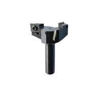 Miaorui 12.7*53*67L*3T Fraise de fraisage CNC pour le nettoyage des fonds et la sculpture sur bois, avec plaquettes en carbure remplaçables, pour le surfaçage des panneaux