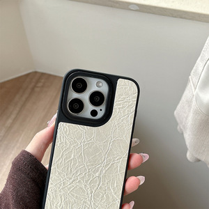 Étui de téléphone en PU de couleur unie pour 17 Pro Max, motif simple et <span class=keywords><strong>personnalisable</strong></span>, coque de téléphone pour iPhone 16 Pro 15 Plus 14 13 12 - Product Image 4