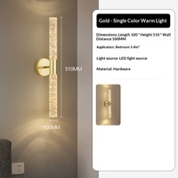 Applique murale LED en fer de luxe léger, design moderne et simple, blanc chaud, intérieur, maison, pour hôtel, couloir, salon