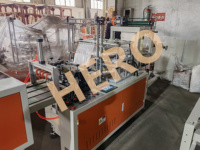 Machine de fabrication de sacs en plastique à grande vitesse entièrement automatique PE V-fold Bottom Sealing Rolling Garbage Sealing Plastic Bag